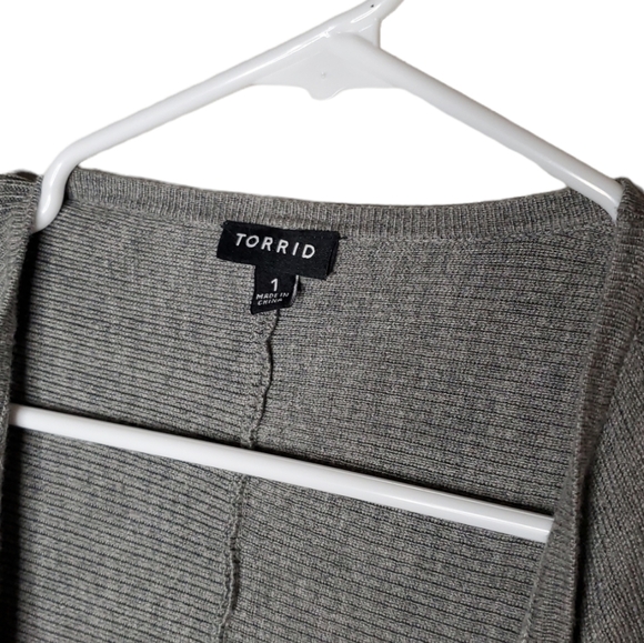 TORRID Waterfall Open Front Wrap Cardigan - Picture 6 of 7